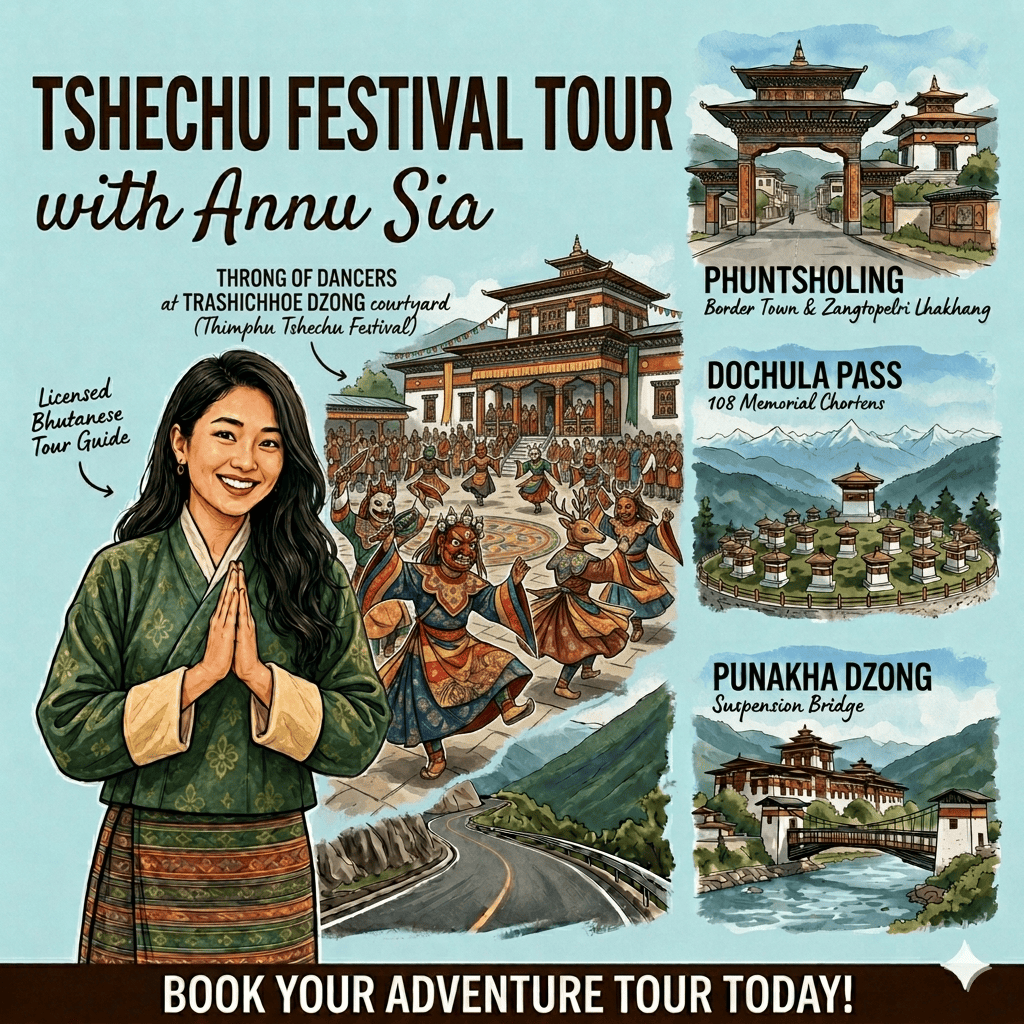 Bhutan Thimphu Tshechu With Annu Sia